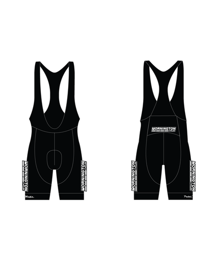 Pedal Mafia MC Shop Kit Womens Bib Short New Era Black with White Logo