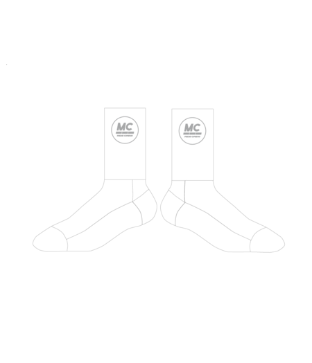 Pedal Mafia MC Shop Kit Socks White w/ MCrideCrew Logo