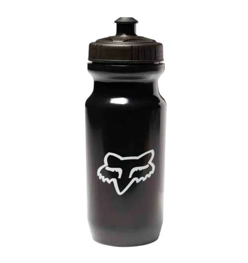 FOX Racing Apparel Base Water Bottle Black w/ White Fox head logo (650ml)