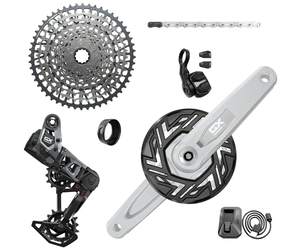 GX Eagle T-Type Ebike AXS Groupset - 104BCD 34T with Clip-On Guard, Derailleur, Shifter, 10-52t Cassette