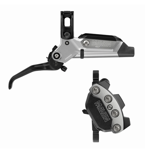 SRAM Disc Brake Maven Ultimate Stealth - Aluminum Lever, Ti Hardware, Reach/Contact Adj,SwingLink,  Clear Ano (Includes MMX Clamp, Bracket) (Rotor Sold Separately) A1