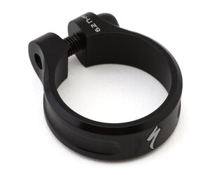 Alloy Seatpost Clamp 30.8mm Bolt-on Stainless Steel hardware (Black)