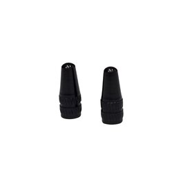Aluminum Valve Caps Presta Black - Pair