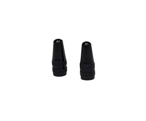Aluminum Valve Caps Presta Black - Pair