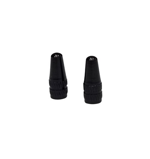 Aluminum Valve Caps Presta Black - Pair