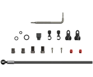 Disc Brake Hose Kit - Black Banjo, 2000mm