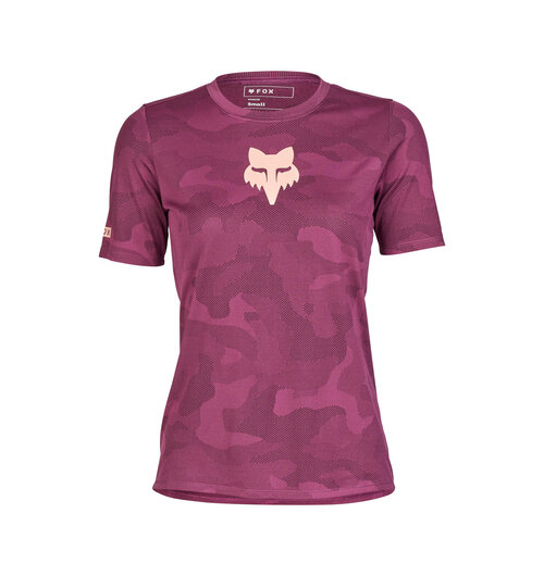 FOX Racing Apparel Womens Ranger TruDri Short Sleeve Jersey Sangria