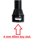 Tubeless Valve, Alloy, Black, 44mm (Sold Individually) FV/PV, patent design with extra side hole,  - Great valve for use with tyre inserts (Integrated valve removal tool in cover)