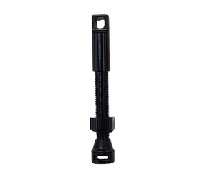 Tubeless Valve, Alloy, Black, 60mm (Sold Individually) FV/PV, patent design with extra side hole, 60mm (Sold Individually) FV/PV - Great valve for use with tyre inserts (Integrated valve removal tool in cover)