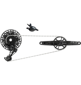 SRAM NX Eagle DUB Groupset 170mm Boost (Rear Der, Trigger Shifter w Clamp, Crankset DUB 12-Speed w/ DM 32t X-SYNC Chainring, Chain 126 links 12s, Cassette PG-1230 11-50t, Chaingap Gauge)