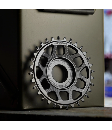 e*thirteen Chainring Helix Race e*spec Aluminum Direct Mount | 34 | Shimano EP8 | Black (CR5HRA-113)