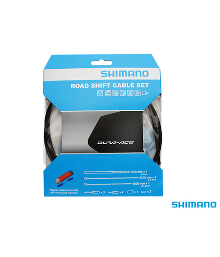 Shimano ST-9000 Shift Cable Set Black Polymer-Coated