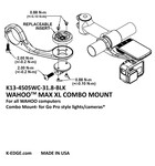 K-Edge MAX XL Combo Mount (Limited Edition) for Wahoo & Garmin - 31.8mm