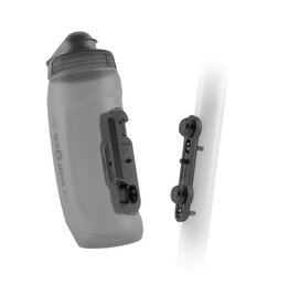 FIDLOCK Drink Bottle Twist Bike Base Set Transparent Black 590ml