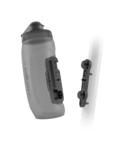 FIDLOCK Drink Bottle Twist Bike Base Set Transparent Black 590ml