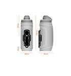 FIDLOCK Drink Bottle Twist Bike Base Set Transparent Black 590ml