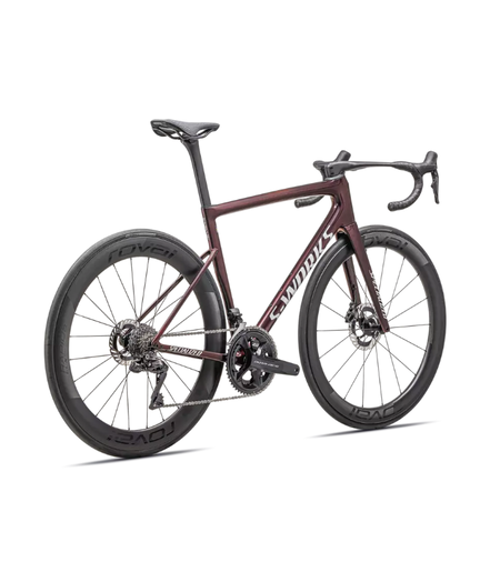 Specialized S-Works Tarmac SL8 Shimano Dura-Ace Di2 - Gloss Solidity / Red To Black Pearl / Metallic White Silver