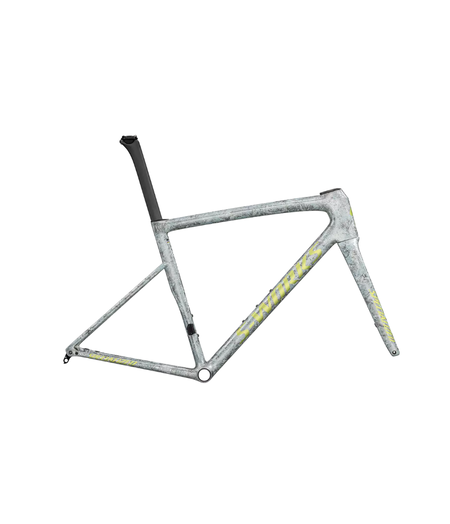 Specialized S-Works Tarmac SL8 Frameset Satin Liquid Silver / Multi-Color Dry Impasto / Gloss Team Yellow Tint