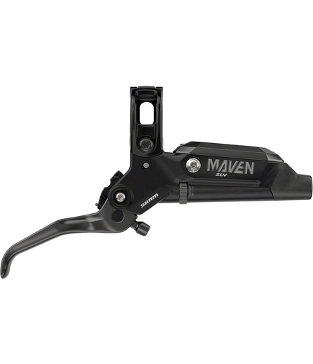 SRAM Disc Brake Maven Silver - Aluminum Lever, Stainless Hardware, Reach/Contact Adj, SwingLink, Black (Includes MMX Clamp, Bracket) (Rotor Sold Separately)A1