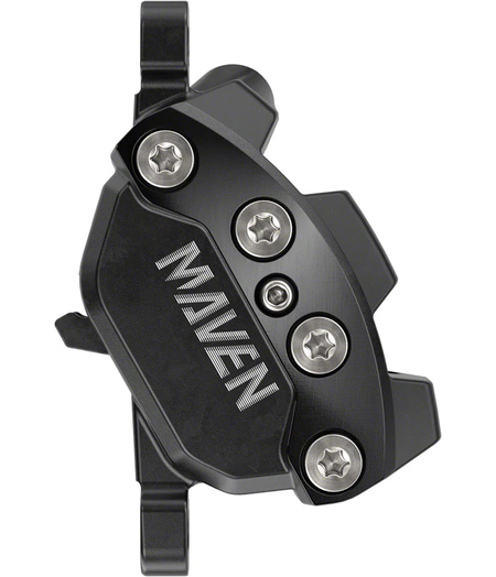 SRAM Disc Brake Maven Silver - Aluminum Lever, Stainless Hardware, Reach/Contact Adj, SwingLink, Black (Includes MMX Clamp, Bracket) (Rotor Sold Separately)A1