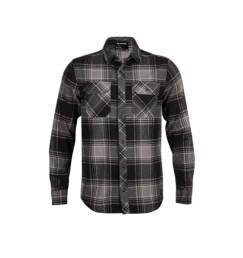 FOX Racing Apparel Traildust Long Sleeve Flannel Shirt Black