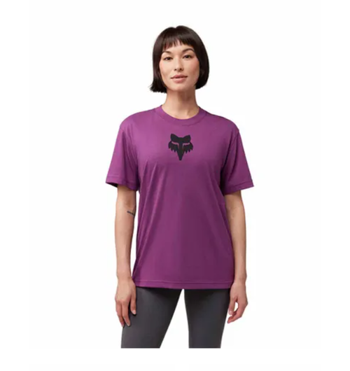 FOX Racing Apparel Womens Fox Head Short Sleeve Tee Sangria XSMALL