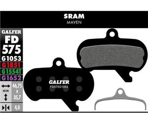 FD575 Brake Pads (G1053 Standard Compound) SRAM Maven - Pair
