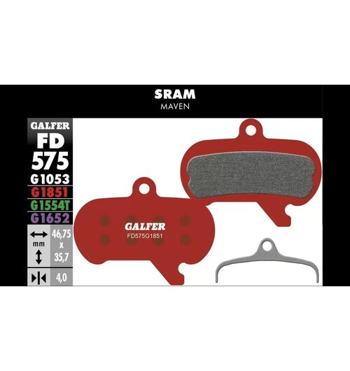 Galfer FD575 Brake Pads (G1851 Advanced Compound) SRAM Maven - Pair