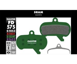 FD575 Brake Pads (G1554T Pro Compound) SRAM Maven - Pair