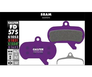 FD575 Brake Pads (G1652 E-Bike Compound) SRAM Maven - Pair