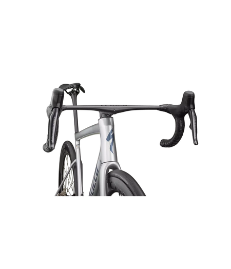 Specialized Tarmac SL8 Pro - Shimano Ultegra Di2 - Gloss Liquid Silver / Satin Blue Pearl Over Black Liquid Metal