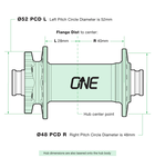 OneUp Front Hub, Boost (15 x 110) 28-Hole - Grey