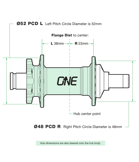 OneUp Rear Hub, Boost (12 x 148) 28-Hole - Grey (does not include Freehub body)