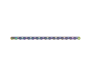Chain Red E1 Flattop 126-Links Rainbow w/ PowerLock 12-Speed / 13-Speed XPLR