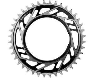Chain Ring Road / Gravel Red E1 XPLR Threaded Mount X-Sync 6.5mm Offset Black / Silver