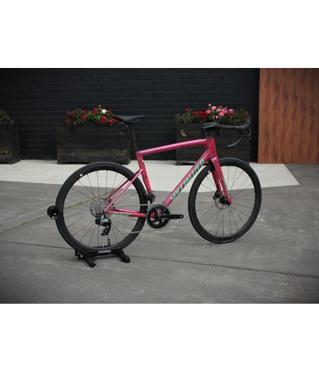 Specialized Tarmac SL8 Expert Custom Build w/ SRAM Rival AXS - Gloss Carbon / Metallic Vivid Pink Strata , Size 52cm