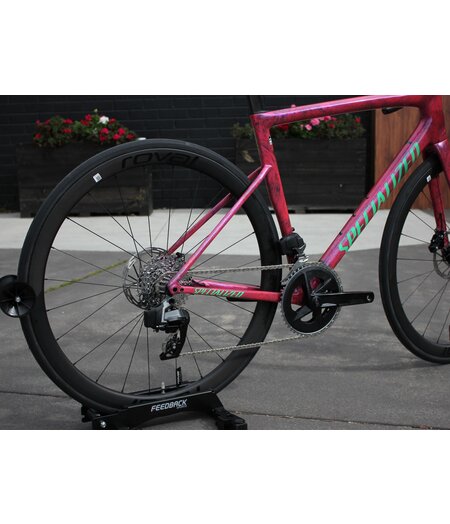 Specialized Tarmac SL8 Expert Custom Build w/ SRAM Rival AXS - Gloss Carbon / Metallic Vivid Pink Strata , Size 52cm