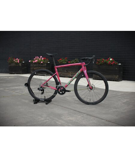 Specialized Tarmac SL8 Expert Custom Build w/ SRAM Rival AXS - Gloss Carbon / Metallic Vivid Pink Strata , Size 52cm