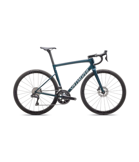 Specialized Tarmac SL8 Expert - Shimano Ultegra Di2 - Gloss Deep Lake Metallic / Green Pearl Over Seafoam