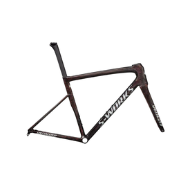 Specialized S-Works Tarmac SL8 Frameset - Gloss Carbon / Red To Gold Blurred Speckle / Metallic White Silver