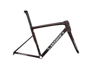 S-Works Tarmac SL8 Frameset - Gloss Carbon / Red To Gold Blurred Speckle / Metallic White Silver, size 49cm only.!