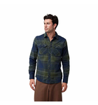 FOX Racing Apparel Traildust Long Sleeve Flannel Shirt Midnight Blue