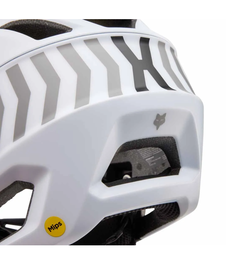 FOX Racing Apparel Youth Proframe MTB Helmet Nace White (48-52 cm)