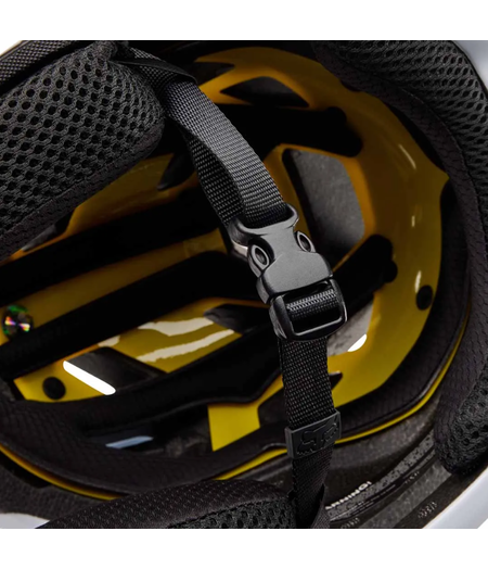 FOX Racing Apparel Youth Proframe MTB Helmet Nace White (48-52 cm)