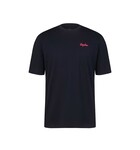 Rapha Men's Logo T-Shirt Dark Navy/Hi-Vis Pink