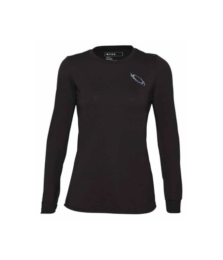 FOX Racing Apparel Womens Ranger Drirelease Long Sleeve Jersey Lunar Black