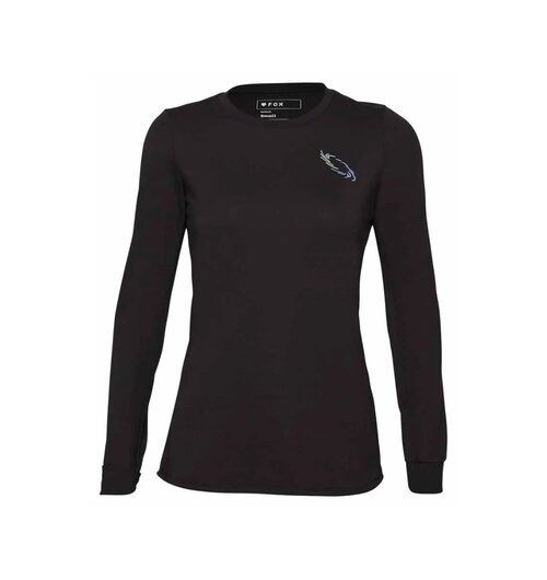 FOX Racing Apparel Womens Ranger Drirelease Long Sleeve Jersey Lunar Black