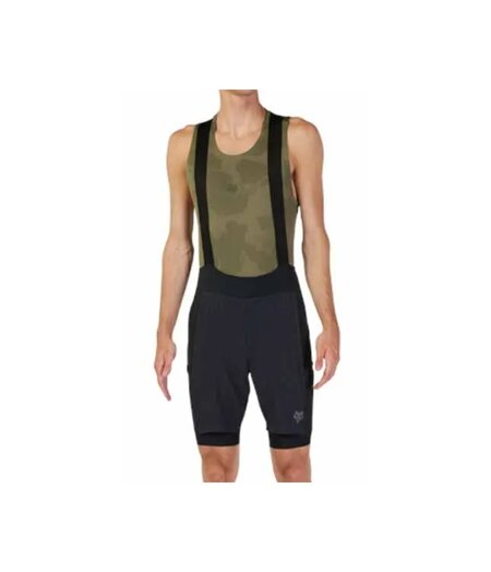 FOX Racing Apparel Mens Flexair Ascent Cargo Bib Short Black