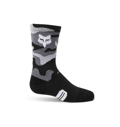 FOX Racing Apparel 24.5 Youth 6" Ranger Crew Socks Black Camo