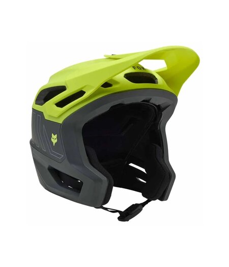 FOX Racing Apparel Dropframe Pro MTB Helmet Runn Flo Yellow